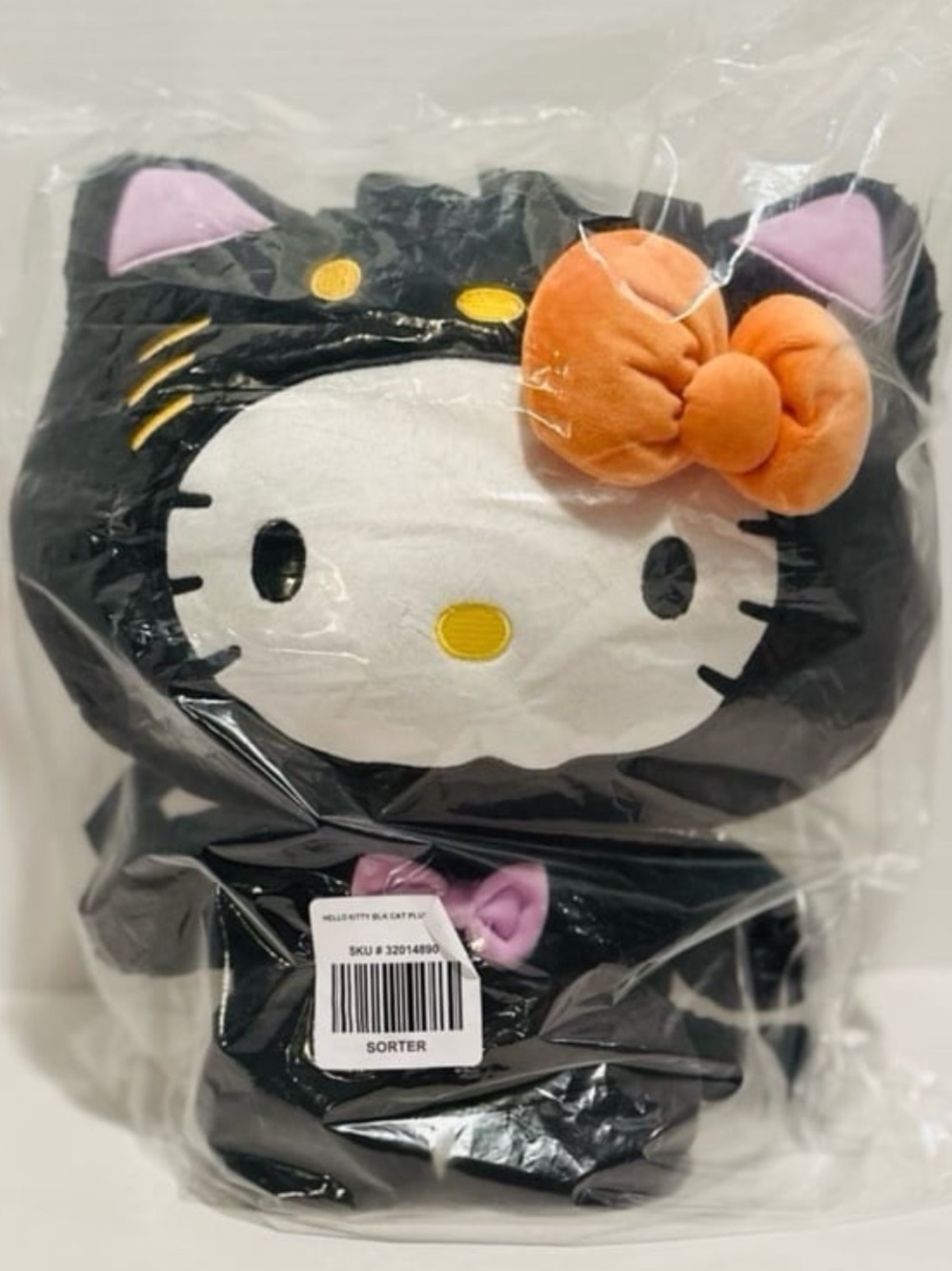 Hello Kitty NWT Halloween Cat Plush 14” Backpack